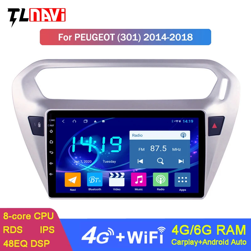 Автомобильный мультимедийный плеер с GPS-навигацией, IPS DSP CARPLAY 6G + 128G Android 10 для Peugeot 301 Citroen Elysee 2014-2018
Автомобильный мультимедийный плеер с GPS-навигацией, IPS DSP CARPLAY 6G + 128G Android 10 для Peugeot 301 Citroen Elysee 2014-2018
