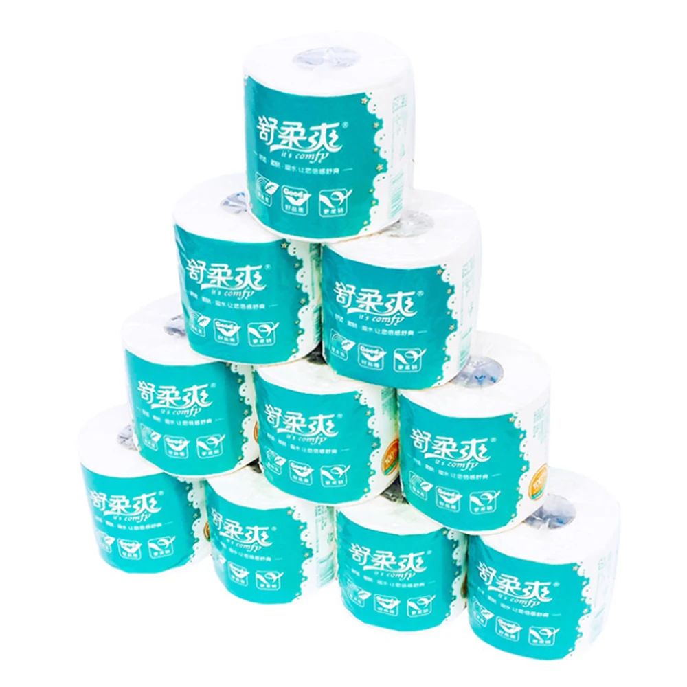 10Rolls Soft Toilet Roll Paper Tissue 4Layers Household Rollss Paper Without Adjunct Non-Smell Home Bathroom Kitchen Accessories
10Rolls Soft Toilet Roll Paper Tissue 4Layers Household Rollss Paper Without Adjunct Non-Smell Home Bathroom Kitchen Accessories