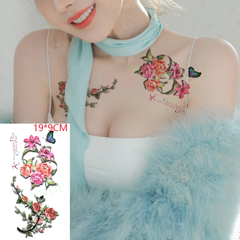 Waterproof Temporary Tattoo Sticker 3D Butterfly Rose Flower Body Art Fake Tatoo Flash Tatto Hand Arm Leg for Women Men
Waterproof Temporary Tattoo Sticker 3D Butterfly Rose Flower Body Art Fake Tatoo Flash Tatto Hand Arm Leg for Women Men