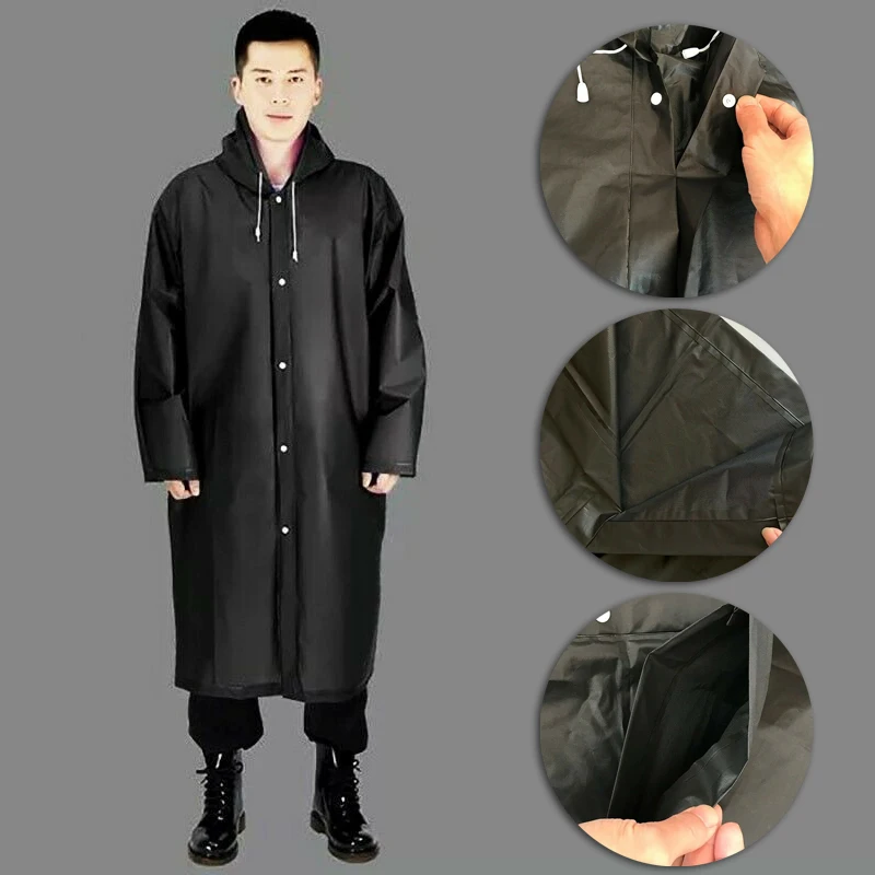 High Quality 1PC Women Men Waterproof Jacket Thick PVC Raincoat Rain Coat Hooded Poncho Rainwear Waterproof Rainwear Suit Hot!
High Quality 1PC Women Men Waterproof Jacket Thick PVC Raincoat Rain Coat Hooded Poncho Rainwear Waterproof Rainwear Suit Hot!
