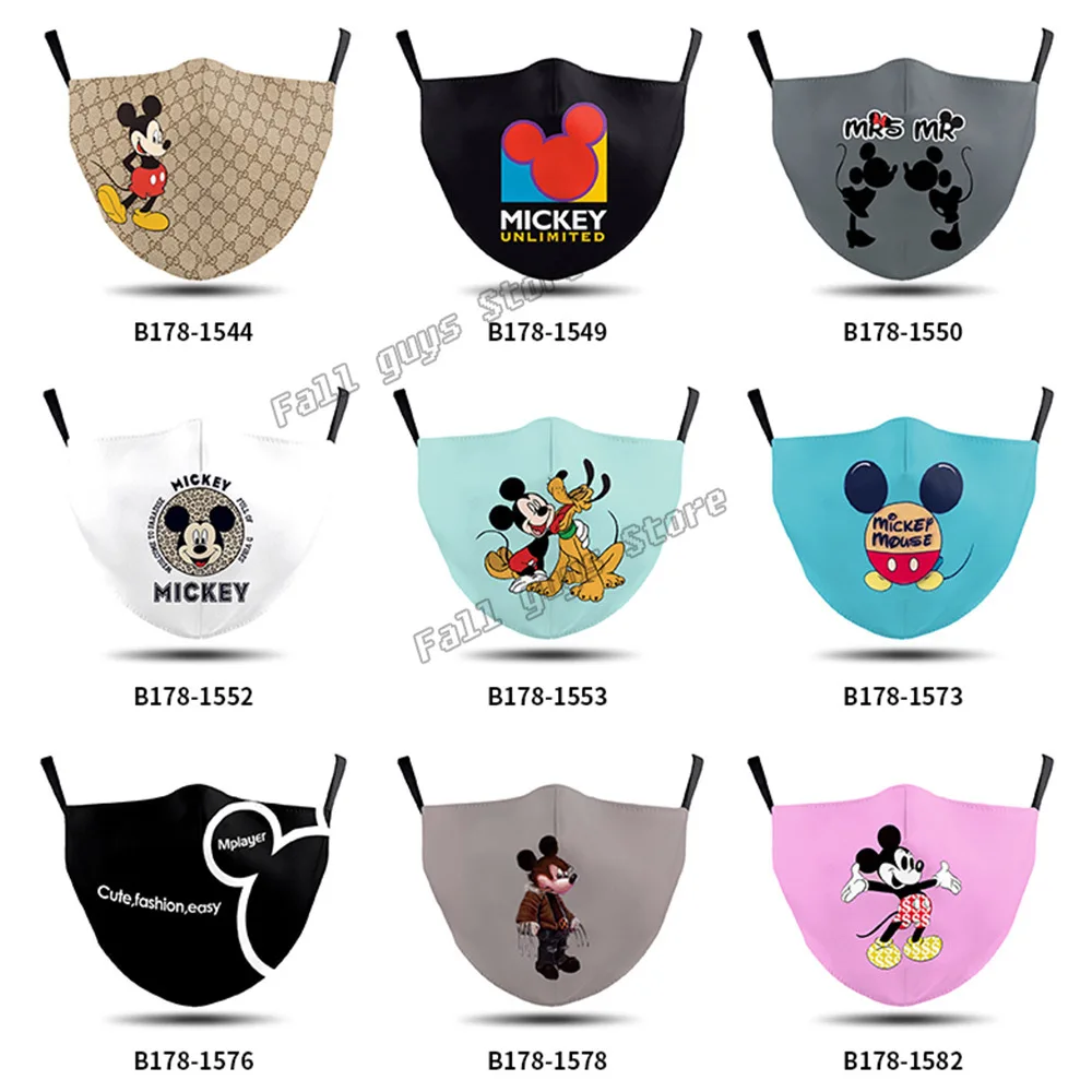 Маска для рта Disney Mickey Minnie маска лица взрослых PM2.5 пылезащитные маски многоразовое