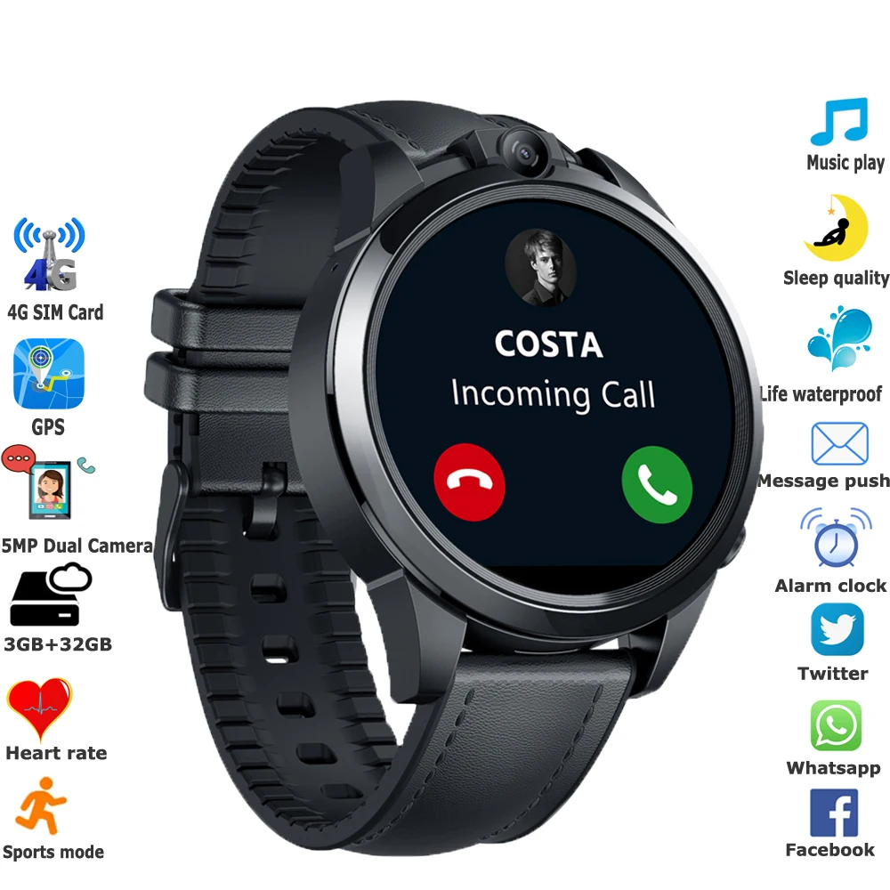 Смарт-часы 800 мАч, 4G SIM-карта, GPS, Wi-Fi сеть, 5 МП, двойная камера, звонок, шагомер, пульсометр, трекер Push сообщений, Смарт-часы
Смарт-часы 800 мАч, 4G SIM-карта, GPS, Wi-Fi сеть, 5 МП, двойная камера, звонок, шагомер, пульсометр, трекер Push сообщений, Смарт-часы