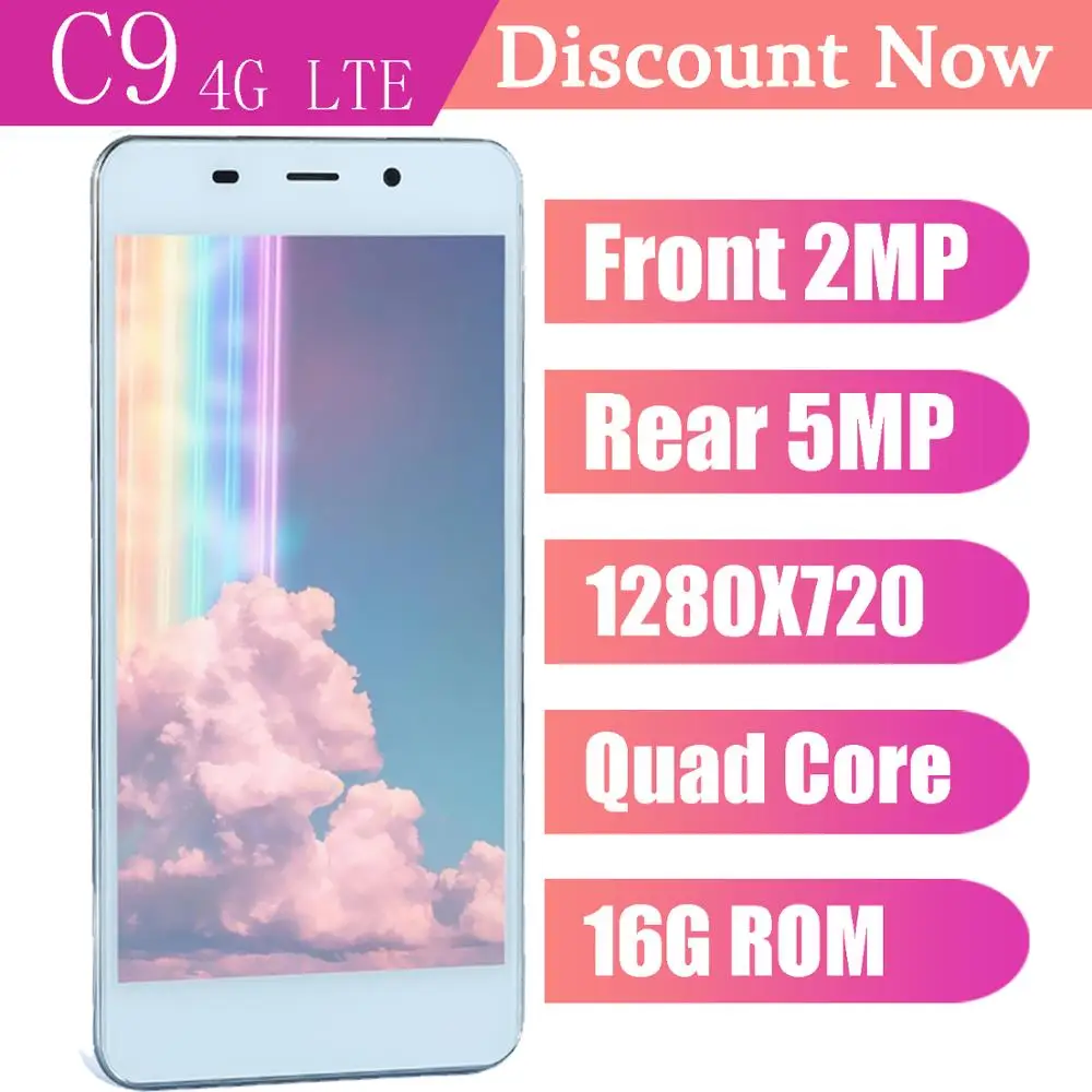 C9 смартфон 4G LTE quad core 2G RAM 16G ROM 5mp камера разблокирована android 6 0 celulares Мобильные