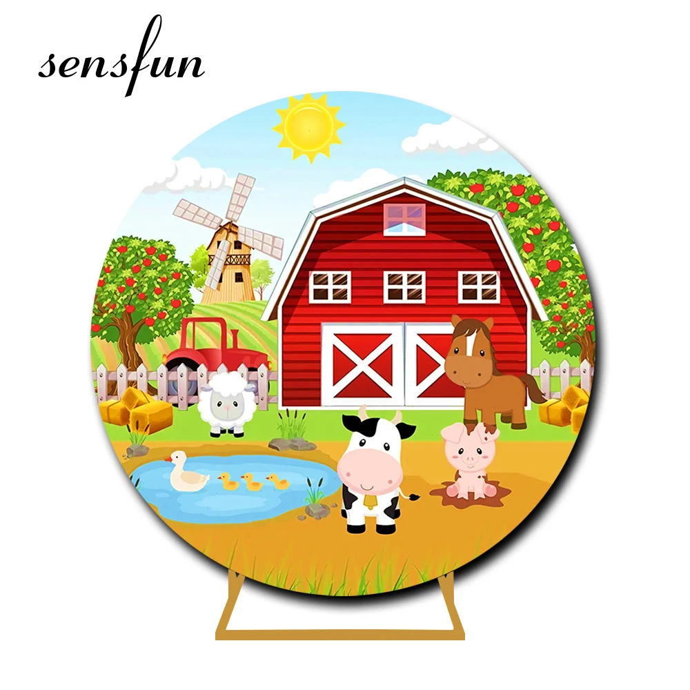 Sensfun ферма тема круглый фон крышка красный дом животные девушки 1-й День Рождения фотография фон для фотостудии эластичный
Sensfun ферма тема круглый фон крышка красный дом животные девушки 1-й День Рождения фотография фон для фотостудии эластичный