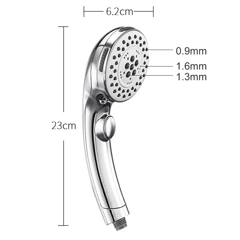 1 Pcs Handheld Shower Head High Pressure Shower Head with ON/OFF Pause Switch Water Saving Spa Rainfall Massage Shower Head
1 Pcs Handheld Shower Head High Pressure Shower Head with ON/OFF Pause Switch Water Saving Spa Rainfall Massage Shower Head