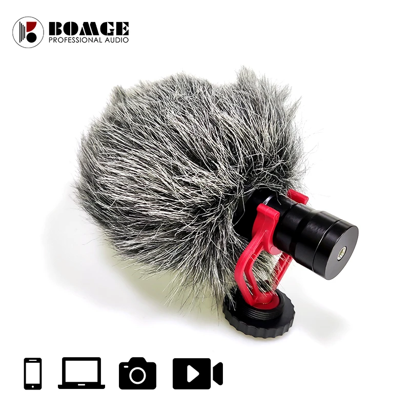 Камера с микрофоном видеомикрофон Videomicro для Boya by-mm1 камер Canon EOS/Nikon Android/iPhone
