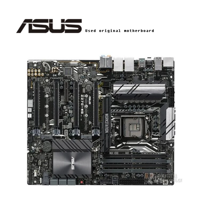 Для Asus Z270 WS оригинальная б/у Материнская плата Intel Z270M DDR4 LGA 1151 i7/i5/i3 USB3.0