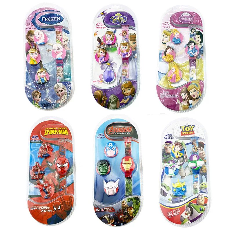 Disney Creative Cartoon Toys Watch Electronic Dolls Model Watches Anime Figure Frozen,Marvel Spiderman,ironman,Princess Gifts
Disney Creative Cartoon Toys Watch Electronic Dolls Model Watches Anime Figure Frozen,Marvel Spiderman,ironman,Princess Gifts