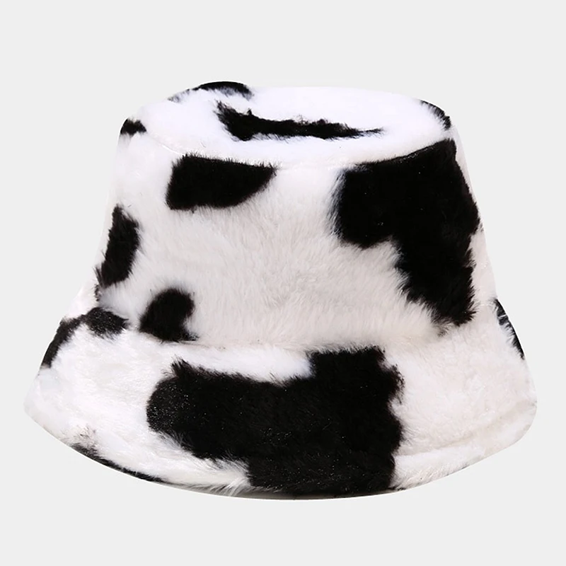 New Autumn Cow Pattern Fisherman Hat Women Korean Fashion Plush Warm Winter Basin Hat Soft Fluffy Bucket Caps
New Autumn Cow Pattern Fisherman Hat Women Korean Fashion Plush Warm Winter Basin Hat Soft Fluffy Bucket Caps