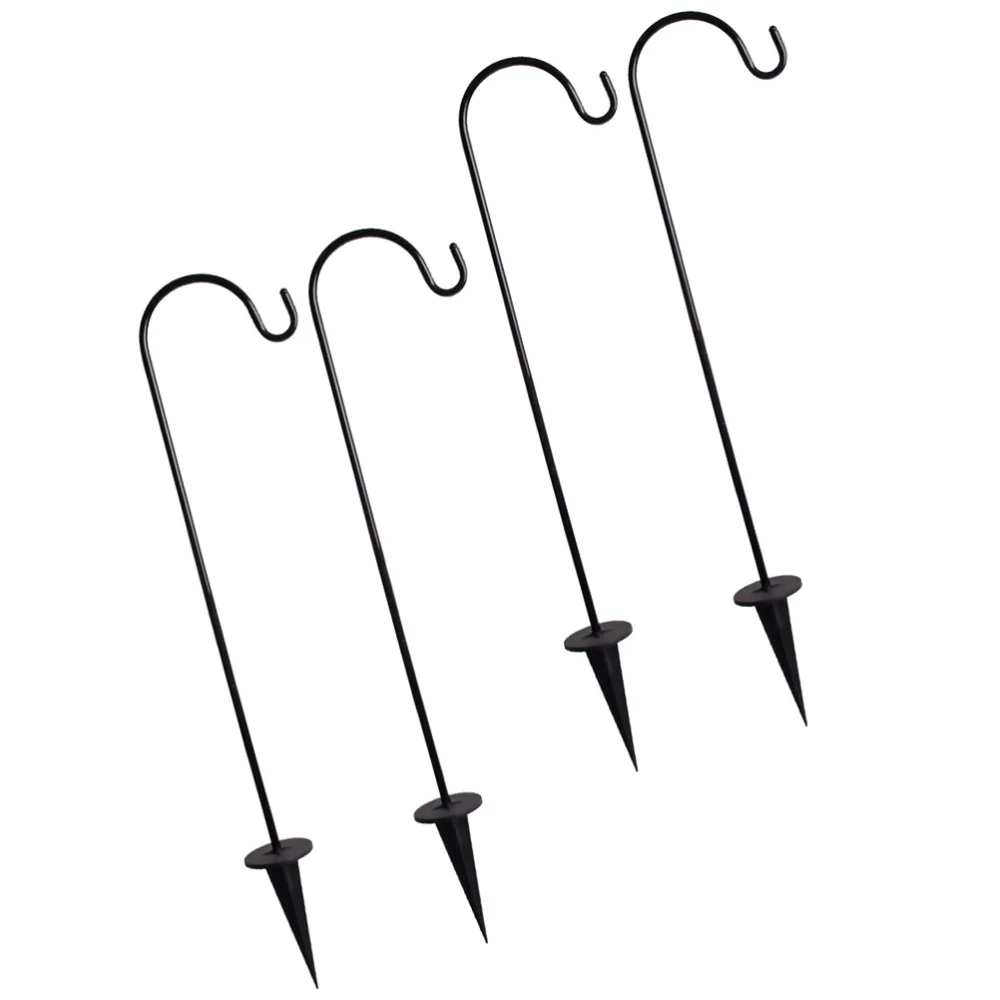 4 Pcs In-Ground Shepherds Hook Stylish Lantern Hook Practical Garden Iron Hook 
4 Pcs In-Ground Shepherds Hook Stylish Lantern Hook Practical Garden Iron Hook