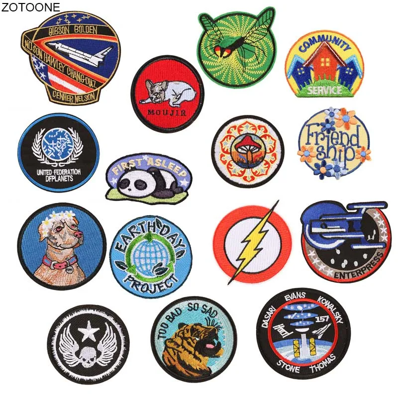 ZOTOONE Round Dog Badge Iron On animal Patches for Clothing DIY Space Rocket Heat Transfer Patch Sew on Jackets Clothes Applique
ZOTOONE Round Dog Badge Iron On animal Patches for Clothing DIY Space Rocket Heat Transfer Patch Sew on Jackets Clothes Applique
