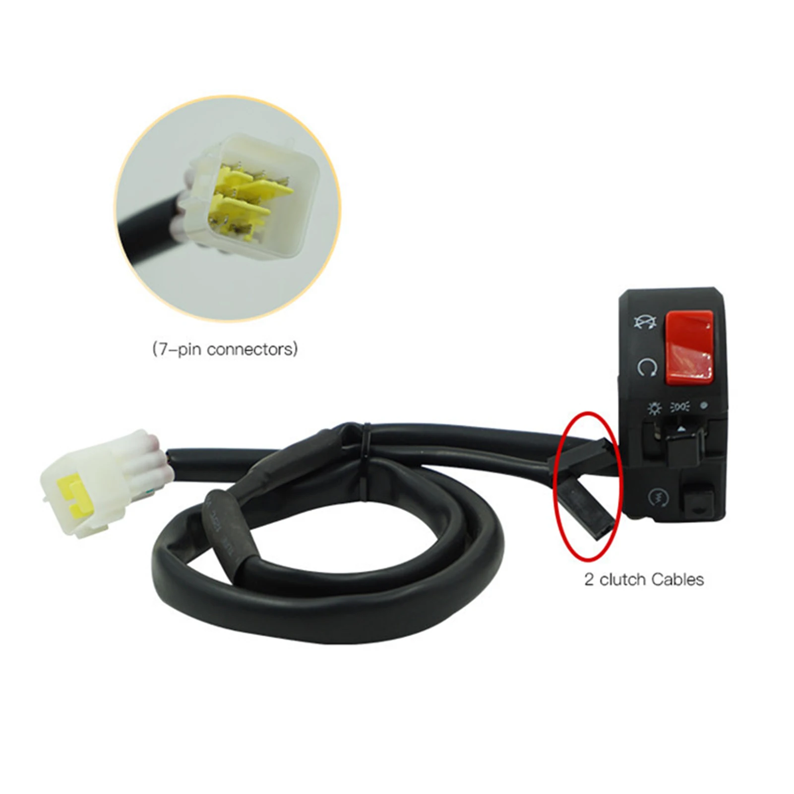 2Pcs Universal Motorcycle Handle Horn Light Switch for Huanglong 300cc/600cc
2Pcs Universal Motorcycle Handle Horn Light Switch for Huanglong 300cc/600cc