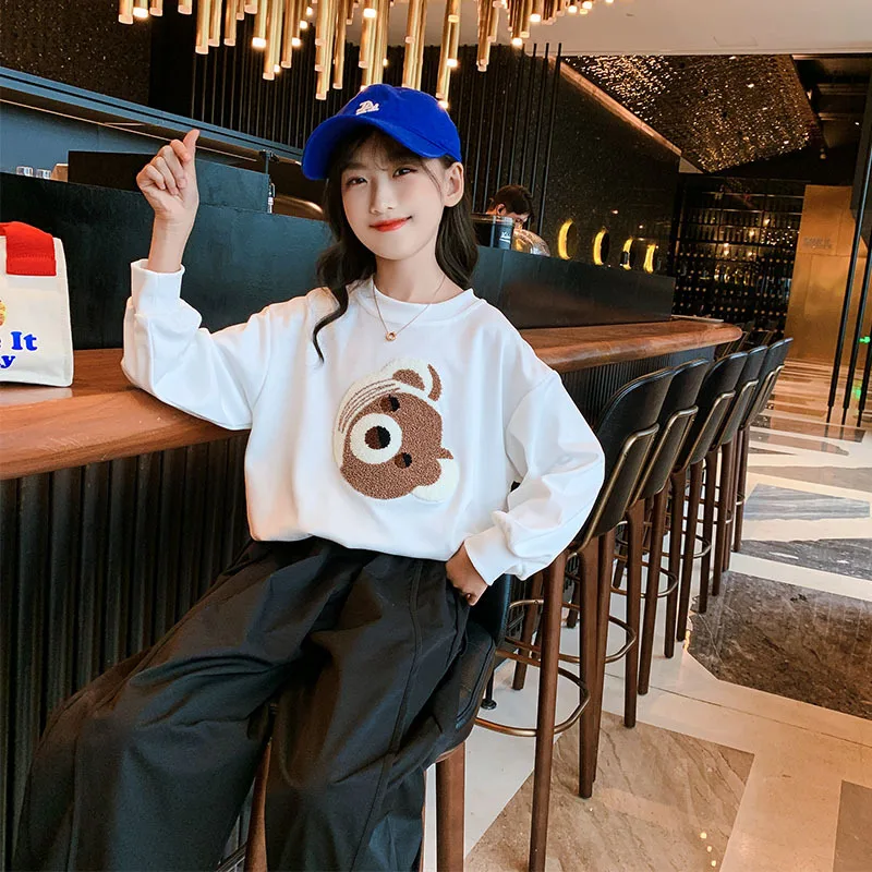 2021 Spring Autumn Child Teenage Hoodies Girls Crew-neck Cartoon Print Long Sleeve Tops Kids Girl Sweatshirts Girls Costume 6 8Y
2021 Spring Autumn Child Teenage Hoodies Girls Crew-neck Cartoon Print Long Sleeve Tops Kids Girl Sweatshirts Girls Costume 6 8Y