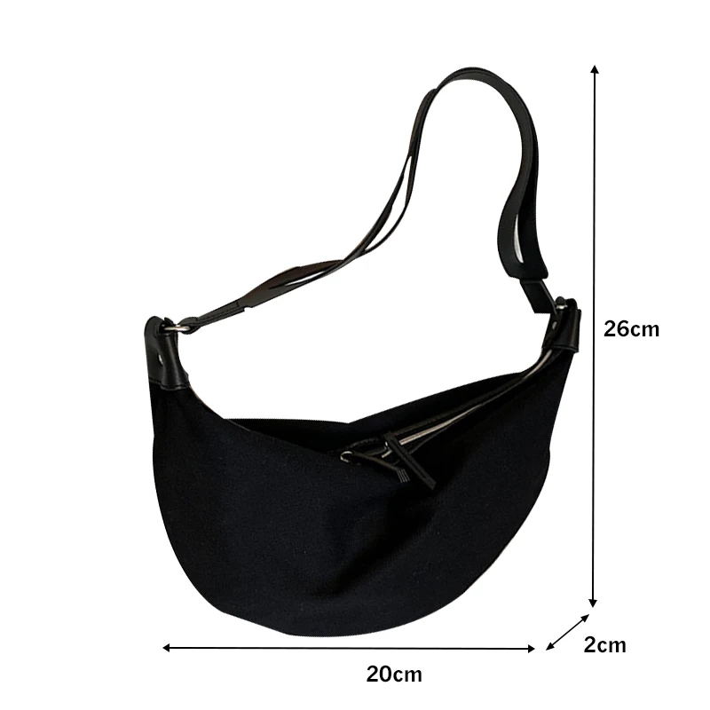 2021 New Women Casual Canvas Bag Zipper Hobos Bag Large Capacity Crossbody Bags Women Leisure Shoulder Handbags Soild Handbags
2021 New Women Casual Canvas Bag Zipper Hobos Bag Large Capacity Crossbody Bags Women Leisure Shoulder Handbags Soild Handbags