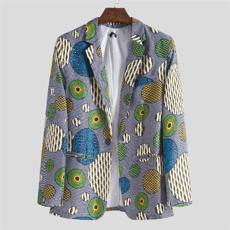 Ethnic Style Mens Printed Casual One Button Suit Jacket Blazer Coat Vintage Long Sleeve Slim Fit Blazers Men Outerwear
Ethnic Style Mens Printed Casual One Button Suit Jacket Blazer Coat Vintage Long Sleeve Slim Fit Blazers Men Outerwear