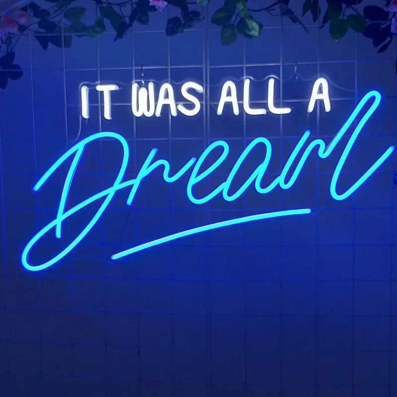 Неоновые вывески на заказ, светодиодные буквы IT WAS ALL A Dream, украшение для спальни, настенное украшение, Свадебный декор для бара, домашний бан...
Неоновые вывески на заказ, светодиодные буквы IT WAS ALL A Dream, украшение для спальни, настенное украшение, Свадебный декор для бара, домашний бан...