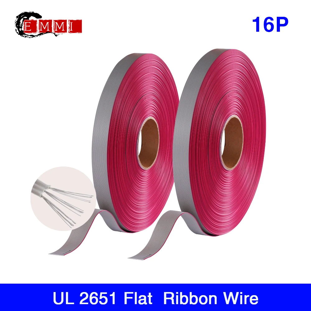 76 meters PVC material Tinned copper Pitch1.27MM 16Pin 28AWG 7*0.127mm Flat Ribbon Cable for LED Display AWM 2651 Wire Factory
76 meters PVC material Tinned copper Pitch1.27MM 16Pin 28AWG 7*0.127mm Flat Ribbon Cable for LED Display AWM 2651 Wire Factory