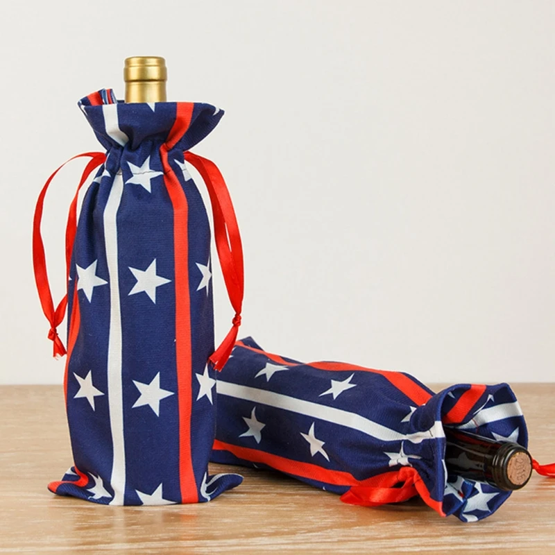 900A Independence Day Wine Bottle Cover Patriotic 4th of July Memorial Day Decor Wine Bottle Bags with Drawstrings Reusable Wine
900A Independence Day Wine Bottle Cover Patriotic 4th of July Memorial Day Decor Wine Bottle Bags with Drawstrings Reusable Wine