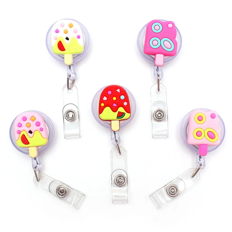 Color Ice cream Retractable Creative Card Holder Badge Reel Nurse Exhibition Enfermera Girl Name Card Chest Boy Girl
Color Ice cream Retractable Creative Card Holder Badge Reel Nurse Exhibition Enfermera Girl Name Card Chest Boy Girl