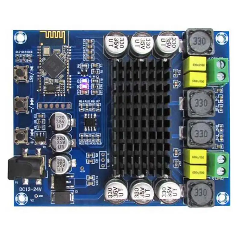 XH-M548 Bluetooth двухканальный 120 Вт + 120 Вт TPA3116D2 Bluetooth цифровой усилитель мощности
XH-M548 Bluetooth двухканальный 120 Вт + 120 Вт TPA3116D2 Bluetooth цифровой усилитель мощности