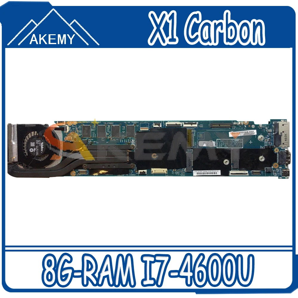 Akemy 12298-2 Laptop Motherboard For Lenovo Thinkpad X1-Carbon 2014 Original Mainboard 8G-RAM I7-4600U
Akemy 12298-2 Laptop Motherboard For Lenovo Thinkpad X1-Carbon 2014 Original Mainboard 8G-RAM I7-4600U