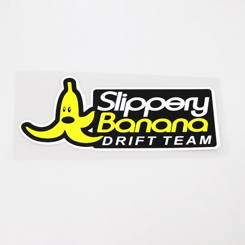 Waterproof and Scratch Resistant Interesting SLIPPERY BANANA DRIFT TEAM PVC Decal Car Sticker Accessories 15cm*6cm
Waterproof and Scratch Resistant Interesting SLIPPERY BANANA DRIFT TEAM PVC Decal Car Sticker Accessories 15cm*6cm