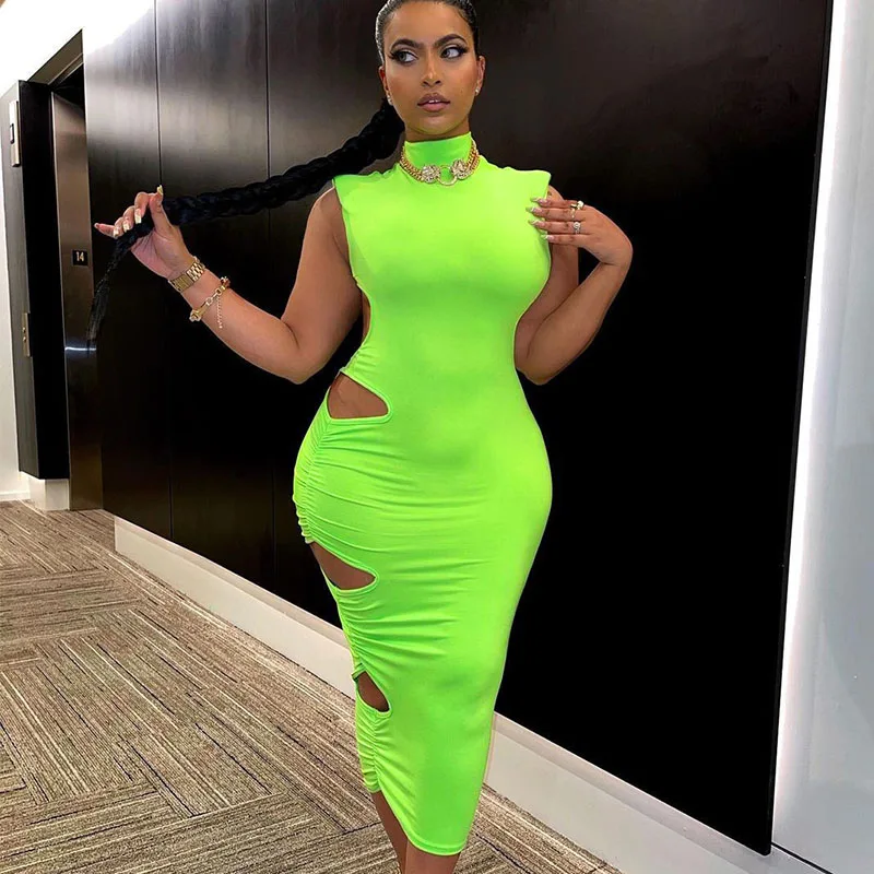 Sexy Hollow Out Bodycon Maxi Dresses for Women Sleeveless Backless Ruched Summer Dress Elegant Club Party Long Dress Robe Longue
Sexy Hollow Out Bodycon Maxi Dresses for Women Sleeveless Backless Ruched Summer Dress Elegant Club Party Long Dress Robe Longue