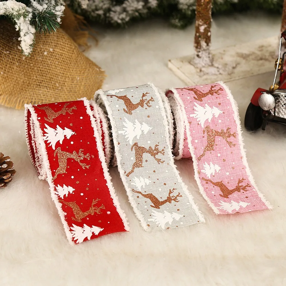 6.5cm*5m Elk Christmas Ribbon Xmas Tree Decoration DIY Crafts Ribbon Printed Burlap Ribbons For Wedding Birthday Party Gift Wrap
6.5cm*5m Elk Christmas Ribbon Xmas Tree Decoration DIY Crafts Ribbon Printed Burlap Ribbons For Wedding Birthday Party Gift Wrap