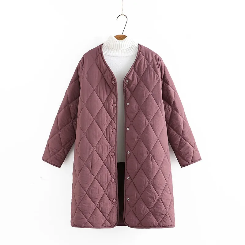 2021 Long Winter Cotton Coat Thicken Rhombus Pattern Casual Women Bottoming Parka Jakcet Pockets Stylish Outwears Plus Size 4XL
2021 Long Winter Cotton Coat Thicken Rhombus Pattern Casual Women Bottoming Parka Jakcet Pockets Stylish Outwears Plus Size 4XL