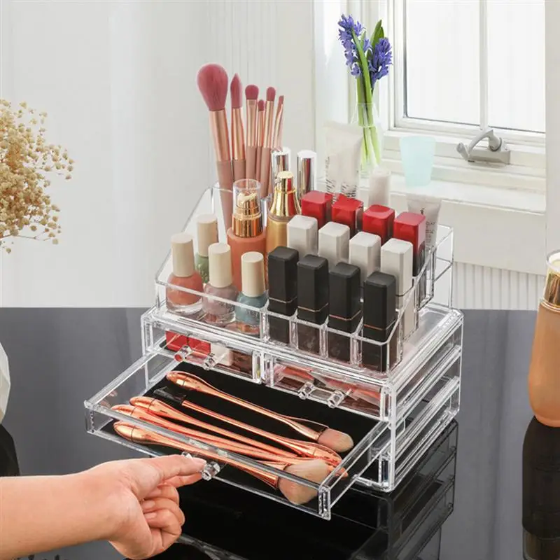Акриловая коробка для хранения косметики, товары для ухода за кожей в ванной комнате, Настольный ящик для хранения ювелирных изделий, держа...
Акриловая коробка для хранения косметики, товары для ухода за кожей в ванной комнате, Настольный ящик для хранения ювелирных изделий, держа...
