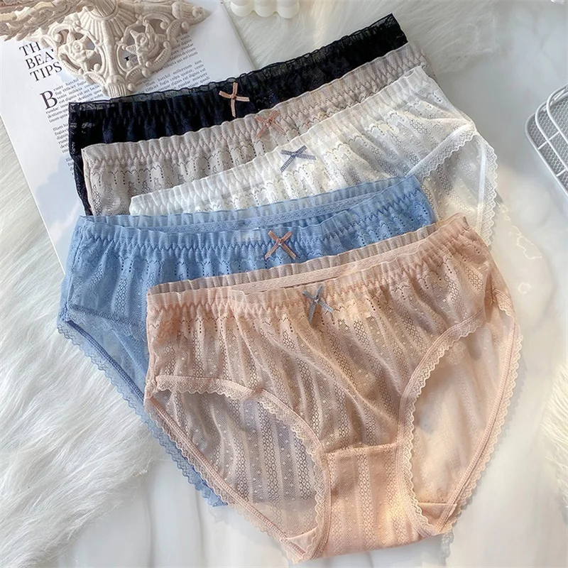 Sexy Lace Transparents Panties For Women Underwear Solid Sweet Girls Underpants Breathable Soft Panty Comfort Female Lingerie
Sexy Lace Transparents Panties For Women Underwear Solid Sweet Girls Underpants Breathable Soft Panty Comfort Female Lingerie