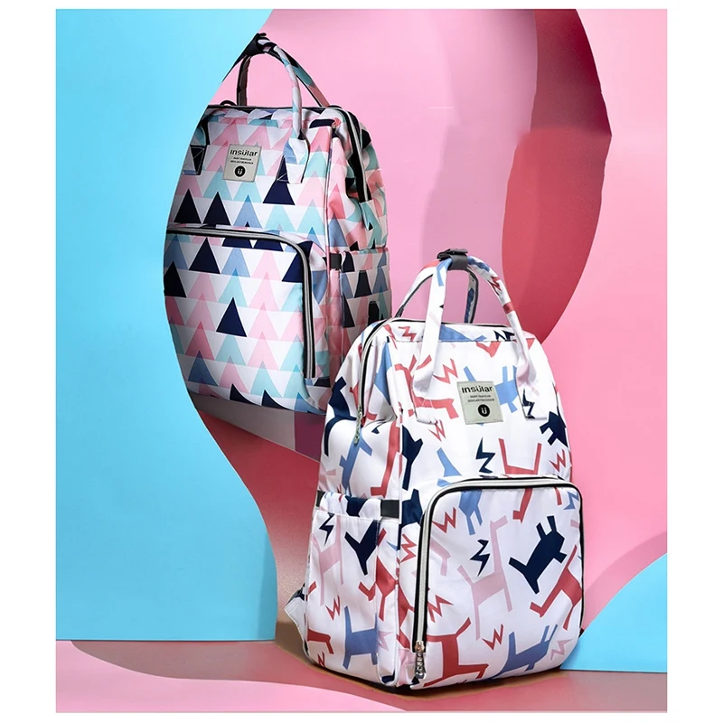 Insular Large Capacity Printed Mummy Diaper Bag Multifunctional Waterproof Mommy Travel Portable Backpack Storage
Insular Large Capacity Printed Mummy Diaper Bag Multifunctional Waterproof Mommy Travel Portable Backpack Storage
