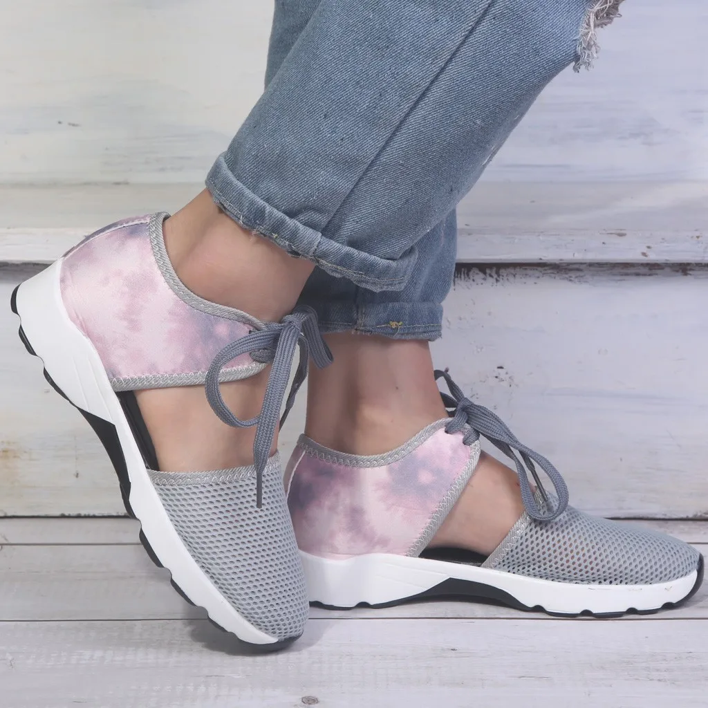 Womens Flats Womens Mesh Flats Cutout Lace-Up Sports Light Casual Shoes Comfortable Sneakers Buty Damskie Sepatu Wanita A50 
Womens Flats Womens Mesh Flats Cutout Lace-Up Sports Light Casual Shoes Comfortable Sneakers Buty Damskie Sepatu Wanita A50