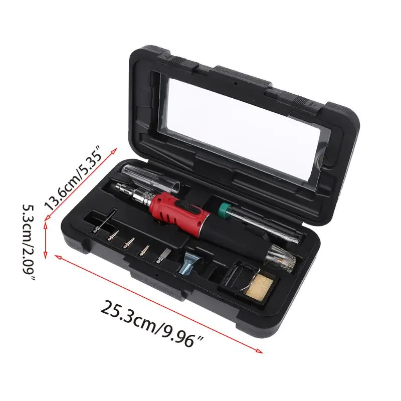 HS-1115K 10in1 Professional Butane Gas Soldering Iron Set 26ml Welding Kit Torch
HS-1115K 10in1 Professional Butane Gas Soldering Iron Set 26ml Welding Kit Torch