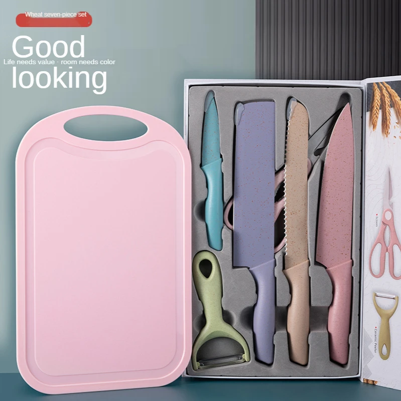 Wheat straw knife set environmentally friendly material household kitchen kitchen knife fruit knife cutting bread paring knife
Wheat straw knife set environmentally friendly material household kitchen kitchen knife fruit knife cutting bread paring knife