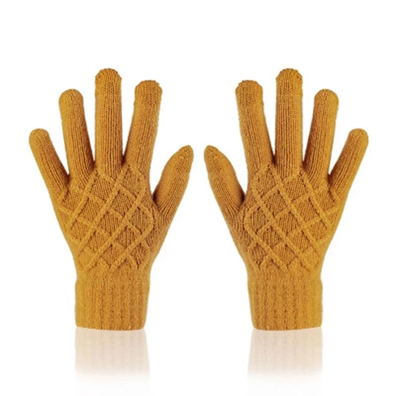 Ladies winter plus velvet non-slip elastic warm driving gloves winter ladies jacquard wool knitted touch screen gloves
Ladies winter plus velvet non-slip elastic warm driving gloves winter ladies jacquard wool knitted touch screen gloves