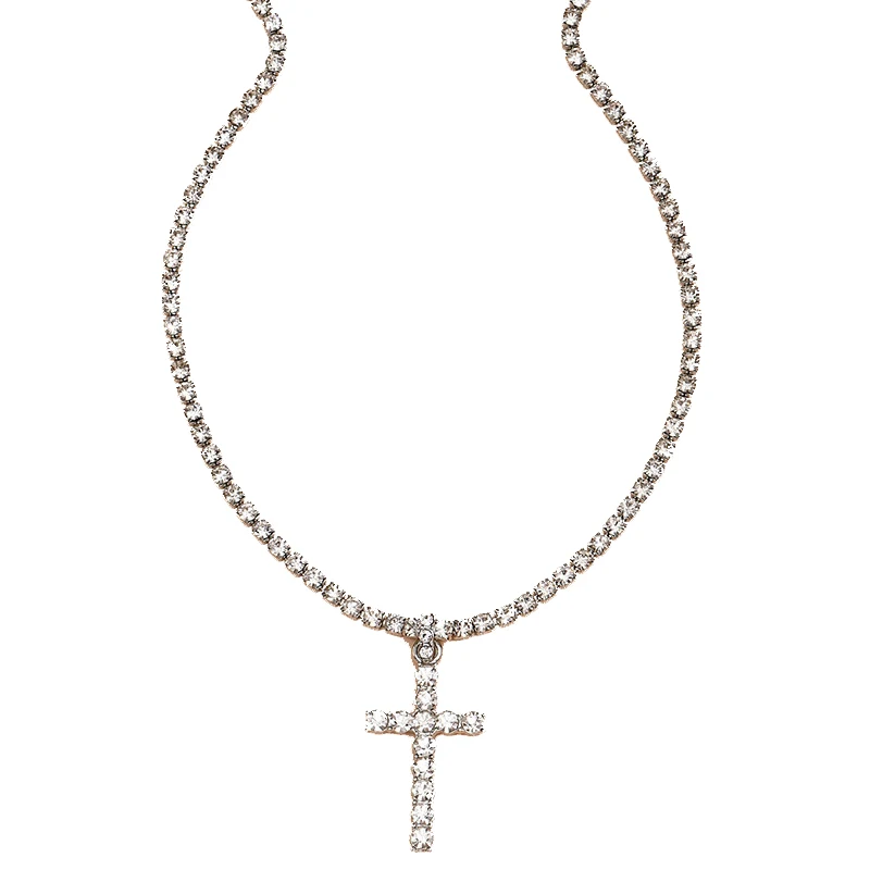 MIXINNI European and American Fashion Popular Personality New Diamond Chain Cross Women's Necklace A0722
MIXINNI European and American Fashion Popular Personality New Diamond Chain Cross Women's Necklace A0722