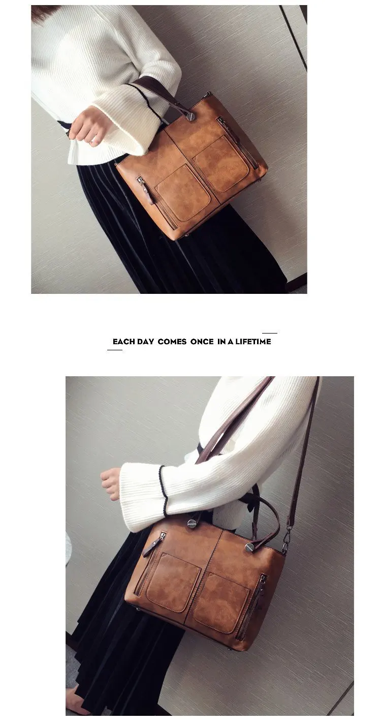 Fashion new ladies shoulder bag texture pu retro zipper women's handbag solid color large capacity travel female messenger bag
Fashion new ladies shoulder bag texture pu retro zipper women's handbag solid color large capacity travel female messenger bag