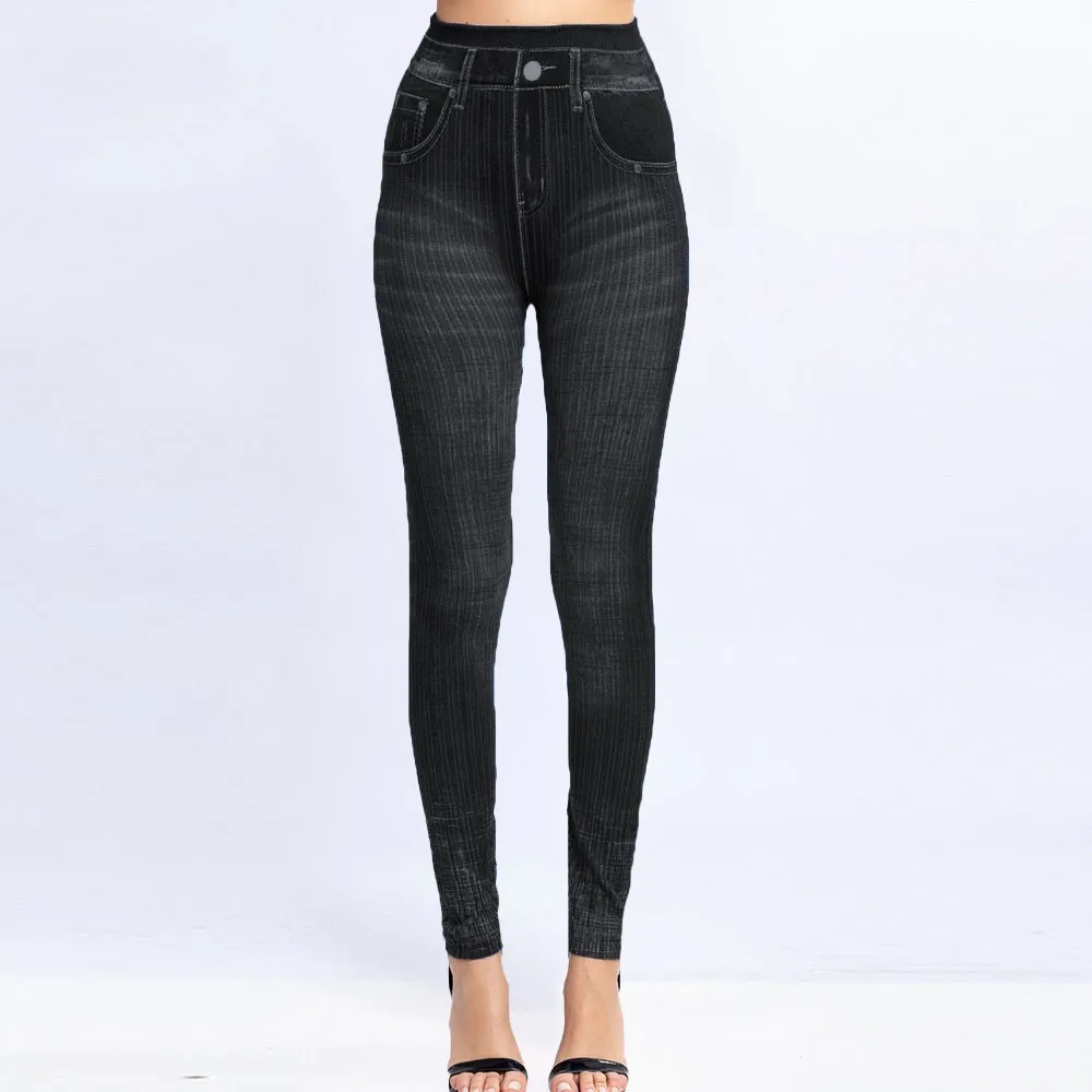 Slim Women Leggings Plush Lined Winter Faux Denim Jeans Skinny Pants Push Up Butt Lift Stretch Legging High Waist Pencil Pants
Slim Women Leggings Plush Lined Winter Faux Denim Jeans Skinny Pants Push Up Butt Lift Stretch Legging High Waist Pencil Pants