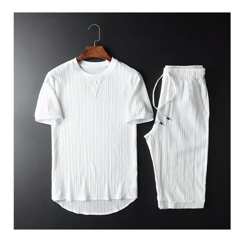 Men's 2-piece Suit Short Sleeve Shirt + Shorts Suit Men Outfit Set Shirt + Pants Suit Mens Joggers Set Breathable Streetwear
Men's 2-piece Suit Short Sleeve Shirt + Shorts Suit Men Outfit Set Shirt + Pants Suit Mens Joggers Set Breathable Streetwear