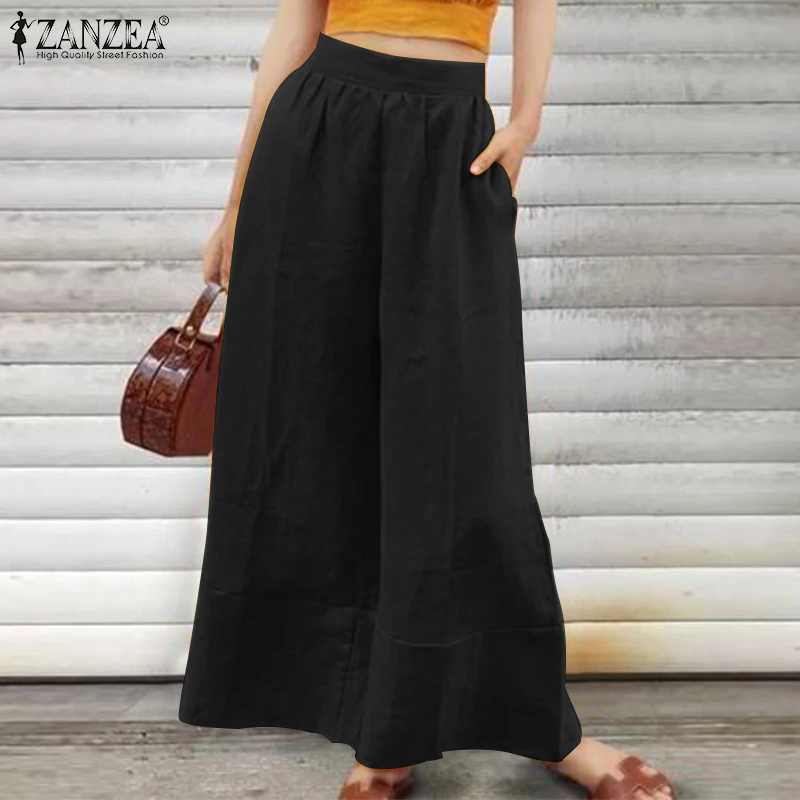 ZANZEA Fashion Pants Women 2021 Summer Office Lady Cotton Pants Casual Solid Loose Pant Female Elastic Waist Bottoms
ZANZEA Fashion Pants Women 2021 Summer Office Lady Cotton Pants Casual Solid Loose Pant Female Elastic Waist Bottoms