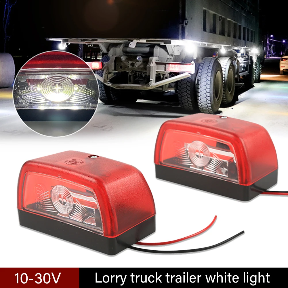 1/2Pcs 10-30V Trailer License Plate Lights White 3LED E9 Listed Licence Tag Lights Car Accessories for Trailer Truck UTV
1/2Pcs 10-30V Trailer License Plate Lights White 3LED E9 Listed Licence Tag Lights Car Accessories for Trailer Truck UTV