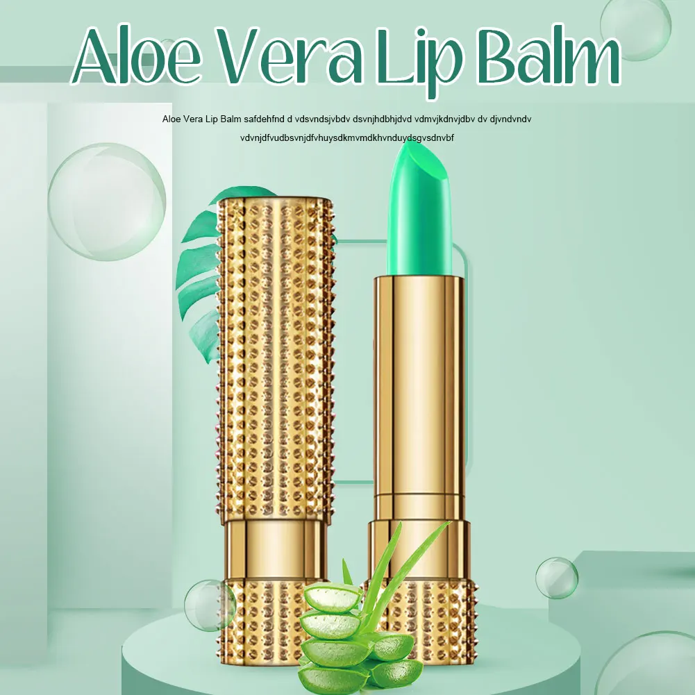 New Aloe Vera Lip Balm Temperature Color Change And Highly Pigmented Lipstick Lip Moisturizer Long Lasting Non-sticky Lip Makeup
New Aloe Vera Lip Balm Temperature Color Change And Highly Pigmented Lipstick Lip Moisturizer Long Lasting Non-sticky Lip Makeup