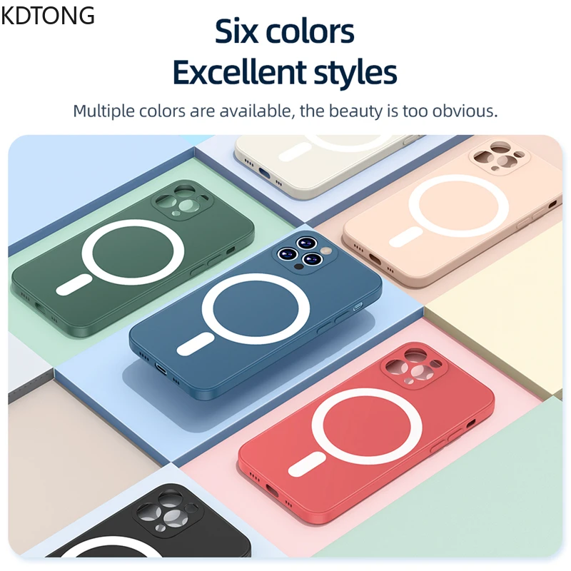 For iPhone 11 Pro Max mini 12 Pro Max Phone Case X XR XS 8 Plus 7 case Liquid Silicone Wireless Magnetic Back Soft Cover
For iPhone 11 Pro Max mini 12 Pro Max Phone Case X XR XS 8 Plus 7 case Liquid Silicone Wireless Magnetic Back Soft Cover