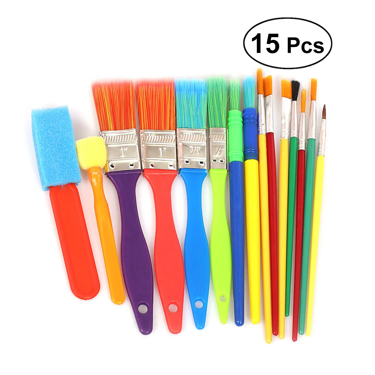 15pcs Paint Brushes Children's Tempera and Artist Paint Brushes for Kindergarten Art Rooms Home
15pcs Paint Brushes Children's Tempera and Artist Paint Brushes for Kindergarten Art Rooms Home