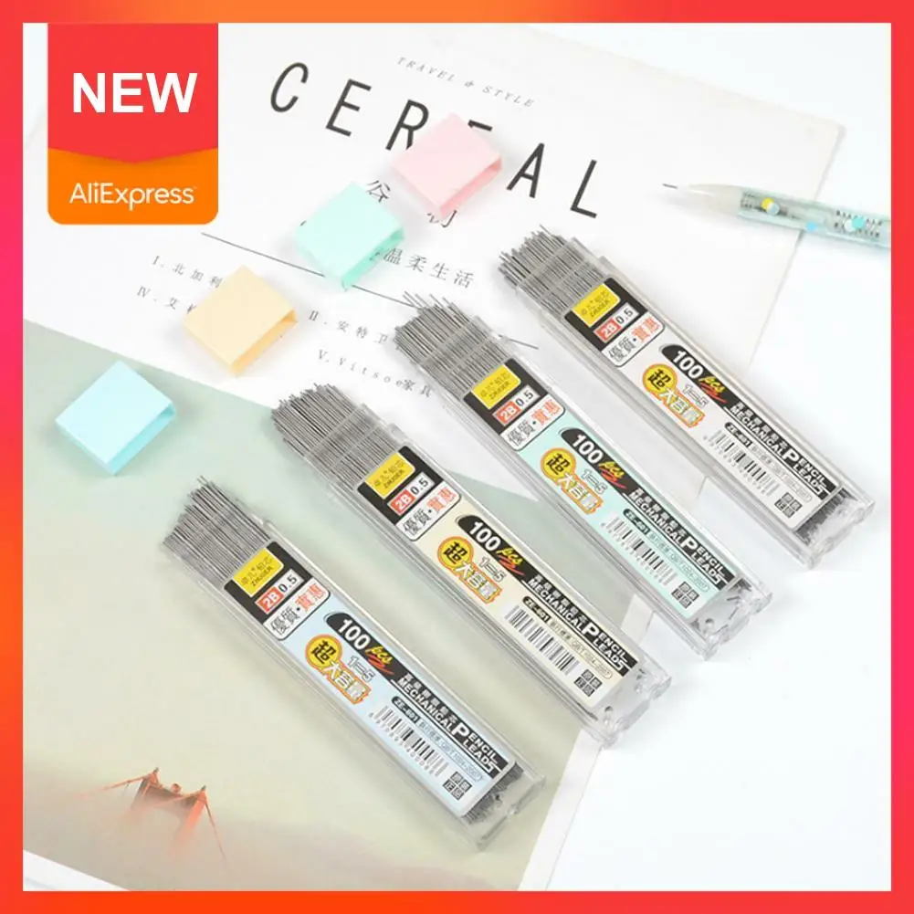 100pcs/box Automatic Pen Replace Pencil Lead 0.5mm Refill Graphite 0.7mm Mechanical For School 2B Office Pencil Lead S5V6
100pcs/box Automatic Pen Replace Pencil Lead 0.5mm Refill Graphite 0.7mm Mechanical For School 2B Office Pencil Lead S5V6