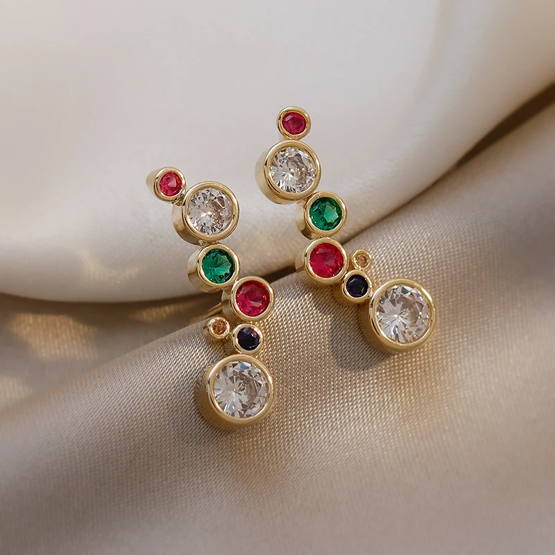 OEING 925 Silver Jewelry Earrings Woman Anniversary Colorful Zircon Luxury Exquisite Earrings
OEING 925 Silver Jewelry Earrings Woman Anniversary Colorful Zircon Luxury Exquisite Earrings
