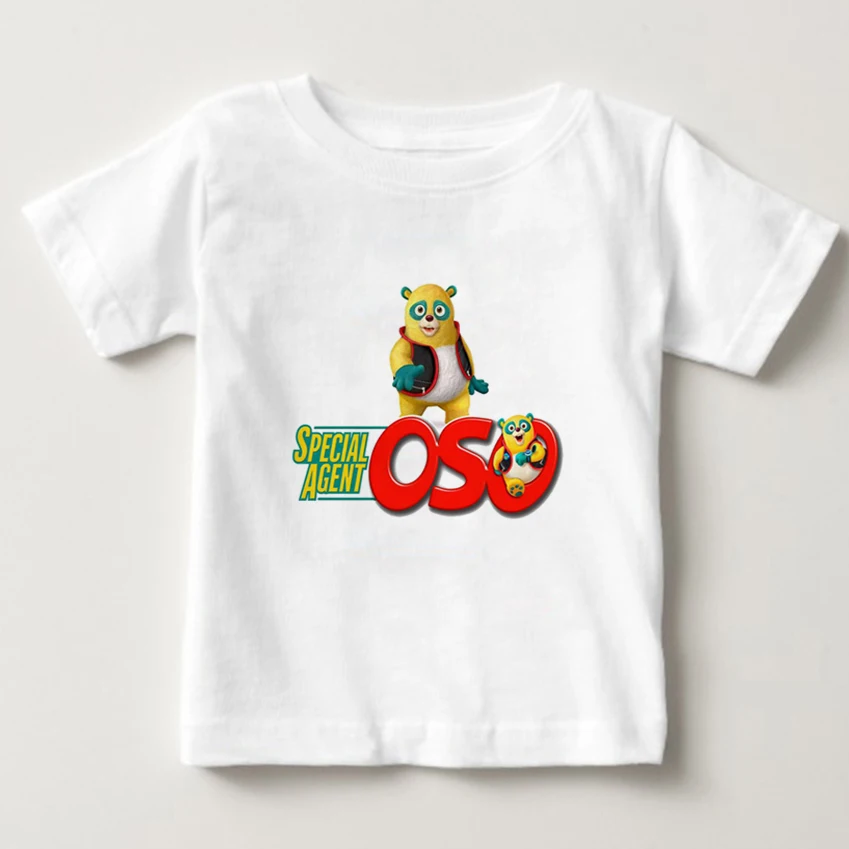 Summer Children T Shirts Cotton Short Sleeve T-shirt Special Agent Oso Cartoon t-shirt kids/Boys/Girls Top print Baby tee
Summer Children T Shirts Cotton Short Sleeve T-shirt Special Agent Oso Cartoon t-shirt kids/Boys/Girls Top print Baby tee