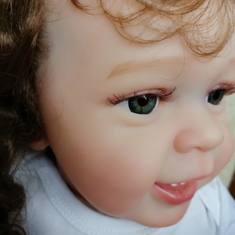 23’’ Baby Girls Doll Reborn Lifelike Doll Lovely Baby Girls Gift Real Soft Touch Caucasian Doll with Rooted Brown Hairs
23’’ Baby Girls Doll Reborn Lifelike Doll Lovely Baby Girls Gift Real Soft Touch Caucasian Doll with Rooted Brown Hairs