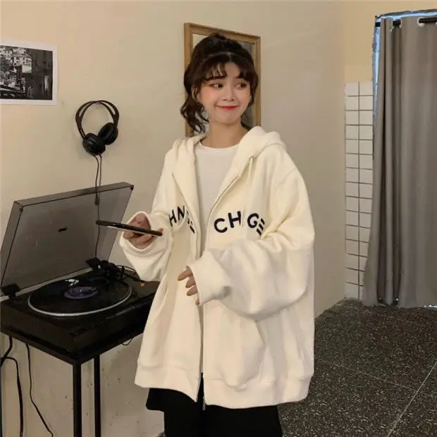 2021 New Autumn Coat Women's Thin Lazy Style Hooded Sweater Loose Korean Style All-match Top
2021 New Autumn Coat Women's Thin Lazy Style Hooded Sweater Loose Korean Style All-match Top